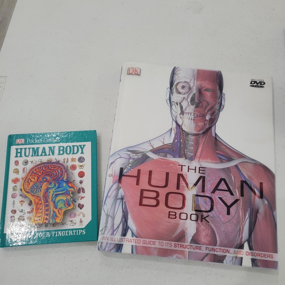 The Human Body, 2 Hardback Books, Excellent Reference Books and Study Tools